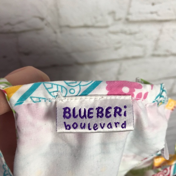 Blueberi Boulevard Paisley Striped Summer Dress 6X - Picture 7 of 8